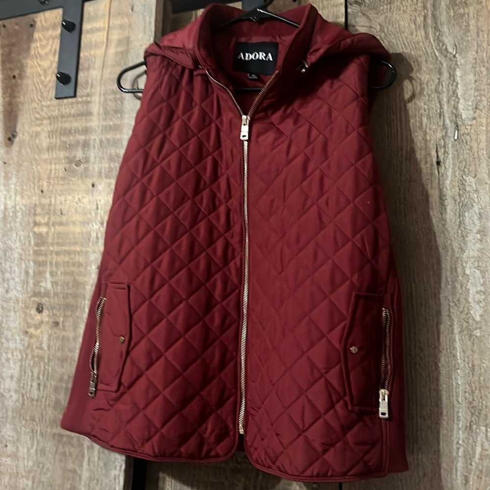 Adora beautiful burgundy vest